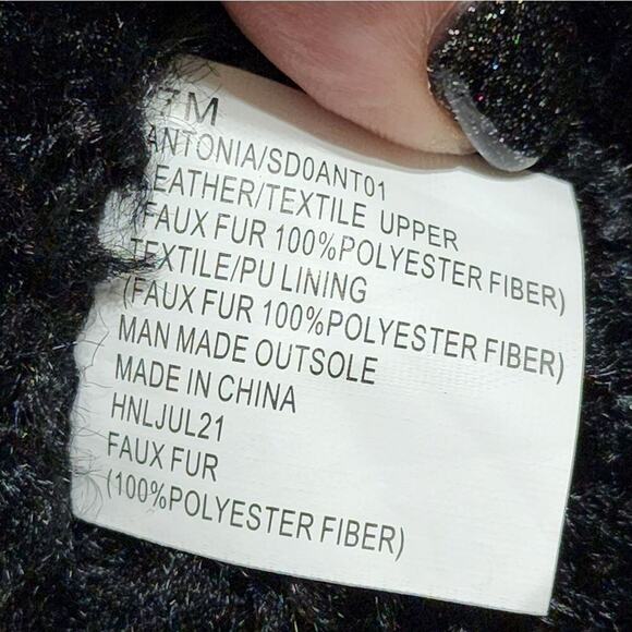 Splendid Antonia Sherpa trimmed black suede and leather boots Women's size 7 new - Picture 12 of 12